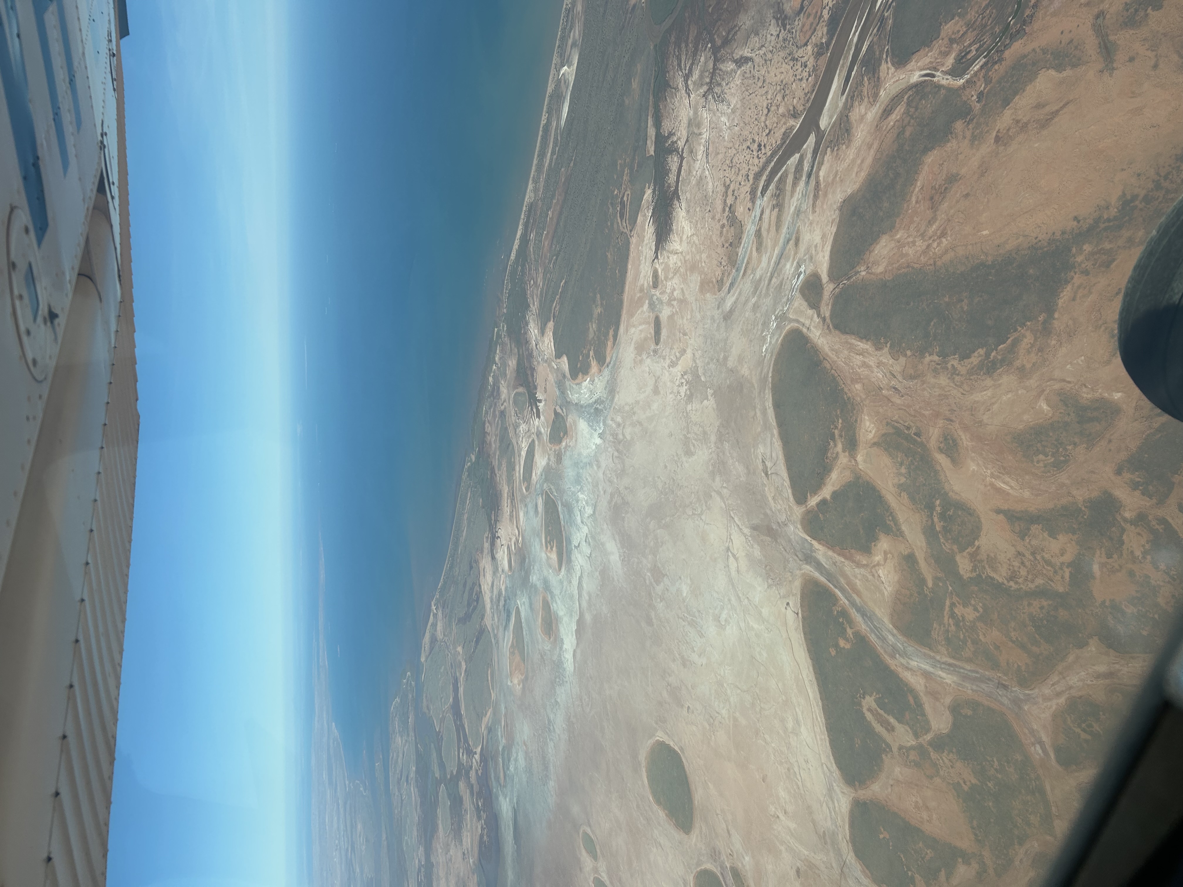 Aerial over remote Australian coast